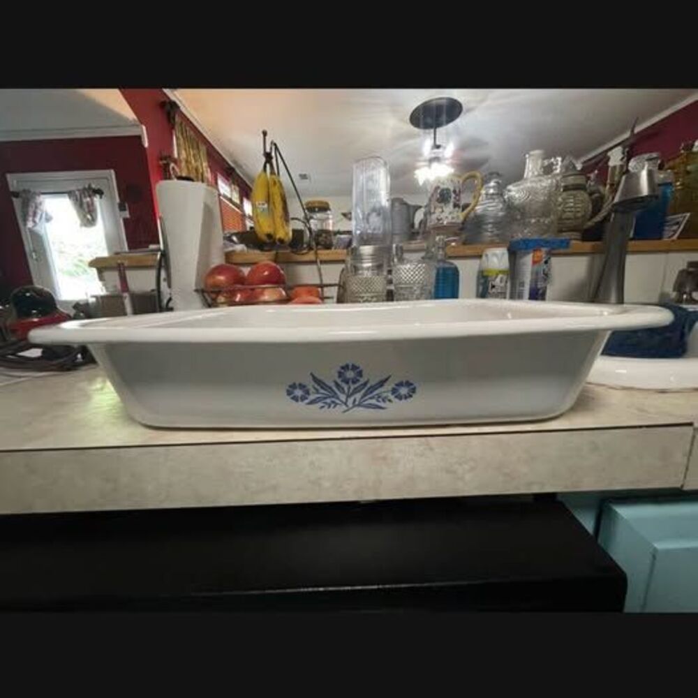 Vintage Corning Ware Blue Cornflower Rectangular Baking Dish
